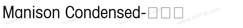 Manison Condensed字体转换
